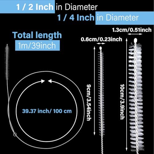 Gjinxi 4-in-1 Extra Long Tube Brush Cleaner 39-inch Straw