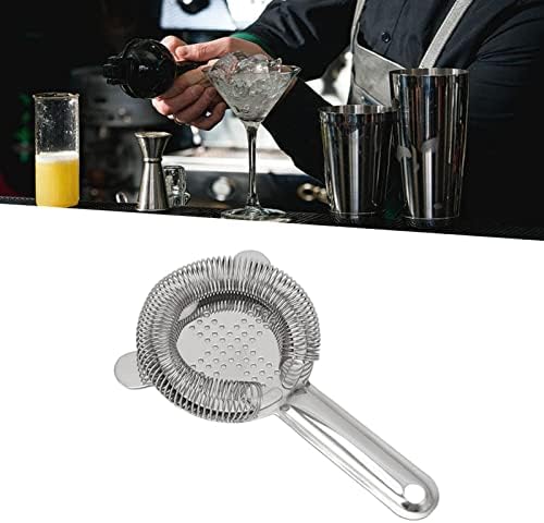 Premium 304 Stainless Steel Cocktail Strainer - Perfect for Home Restaurant Use