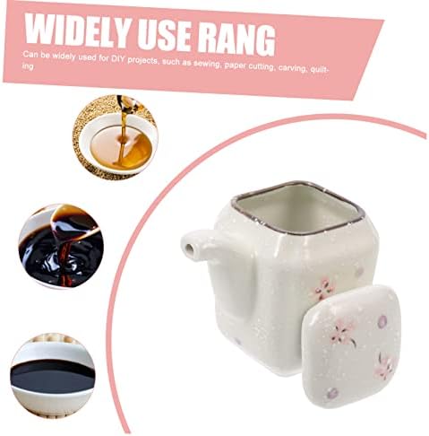Zerodeko Ceramic Hand-Painted Soy Sauce Pot