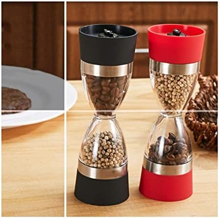 Sturdy Black Pepper Mill with Dual Salt Pepper Functionality