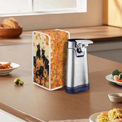 Stylish Black Cats Can Opener Cover