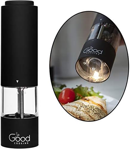 Electric Pepper Grinder Salt Mill Kit - Compact Powerful