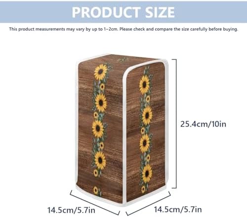 Sunflower Wood Can Opener Dust Cover Clean Protect Electric Can Opener