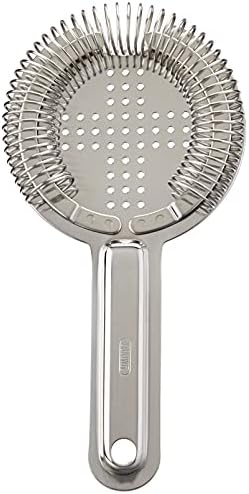 SANHO SANGYO MIXING GLASS COCKTAIL STRAINER SILVER