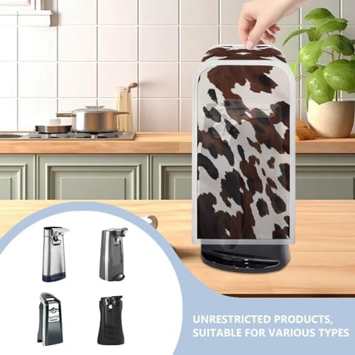 TODIYADDU Brown Cow Can Opener Cover with Dust Protection
