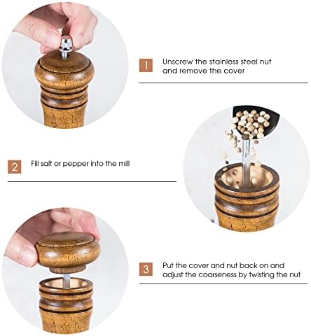 Adjustable Salt and Pepper Mill Set by JF JAMESF
