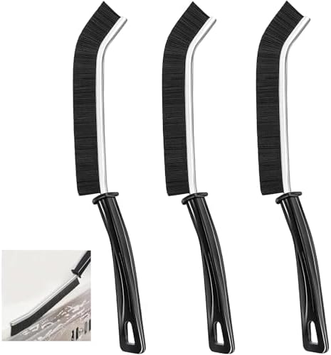 3-Piece Set - Hard Bristle Crevice Cleaning Brush - Premium Quality Multi-Use Design