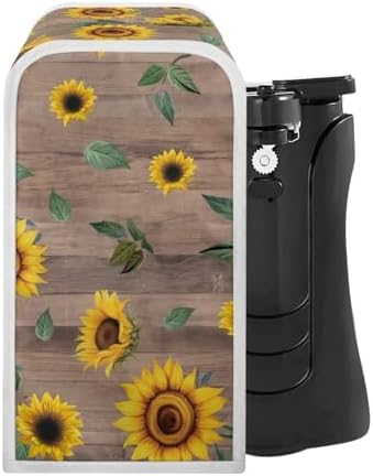 Wooden Sunflower Can Opener Cover for Home Kitchen