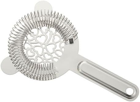 Yukiwa Mixing Glass Stainless Steel Bar Strainer Silver Bar Wine Tool
