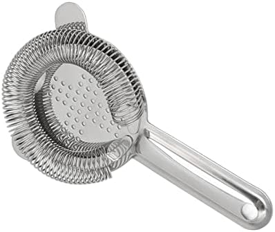 Premium 304 Stainless Steel Cocktail Strainer - Perfect for Home Restaurant Use