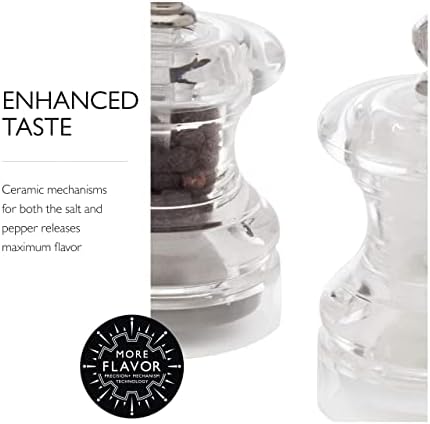 Cole Mason Button Mini Salt Pepper Mill Gift Set