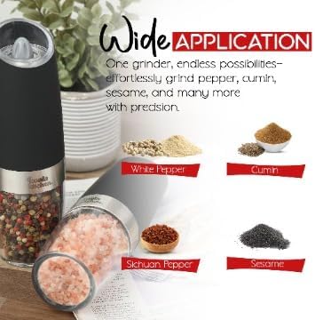 Adjustable Salt Pepper Mills 2-Pack