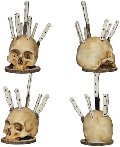 Gothic Spider Halloween Knives Decorative Mulong Skeleton Deck Holder