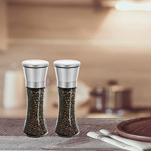 Mikinona Durable 2-Piece Salt Pepper Mill Set