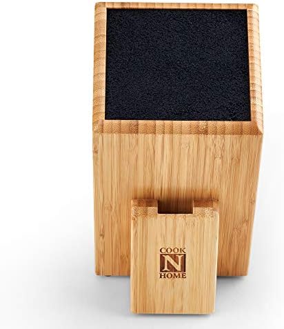 Bamboo Knife Storage Block Slash 10-Inch