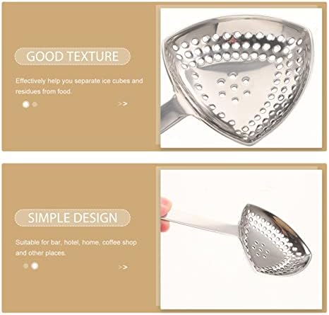 Hemoton Stainless Steel Cocktail Strainer - Bar Kitchen Essential