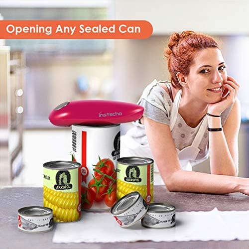 Electric Can Opener Wine Red