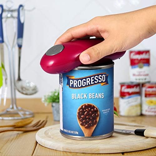 Electric Can Opener Wine Red