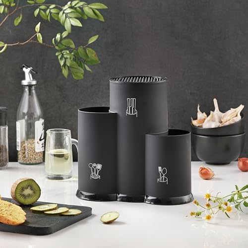 JJOO 3-in-1 Knife Holder Kitchen Organization