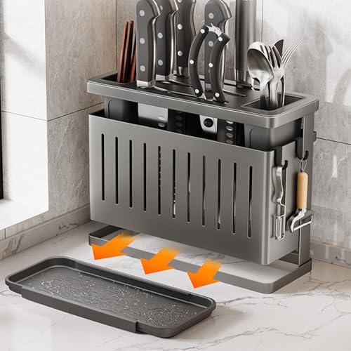 Wall-Mounted Knife Block Holder