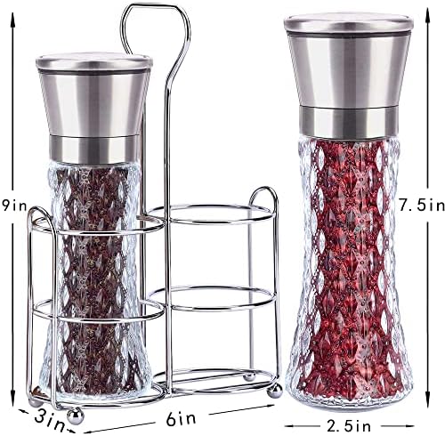 Stainless Steel Salt and Pepper Grinders