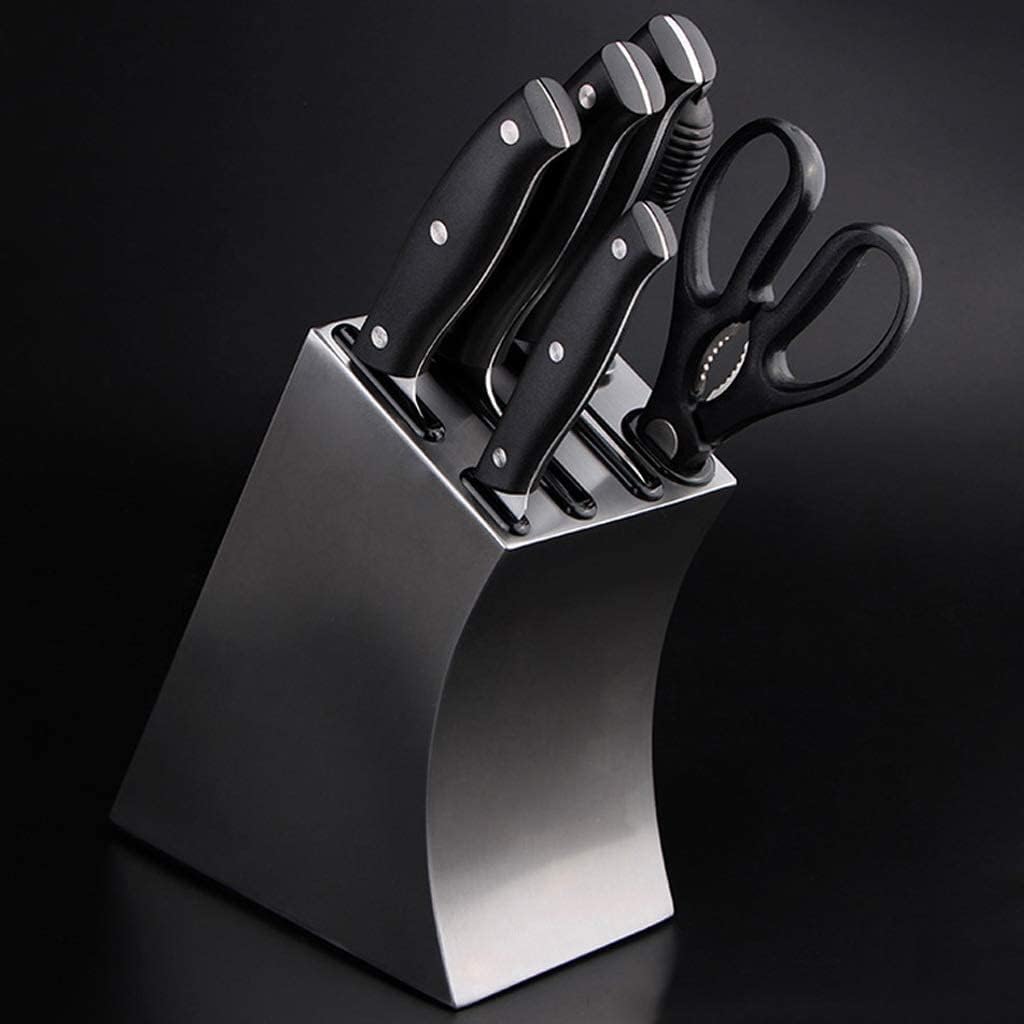 Sturdy stainless steel knife holder for easy storage