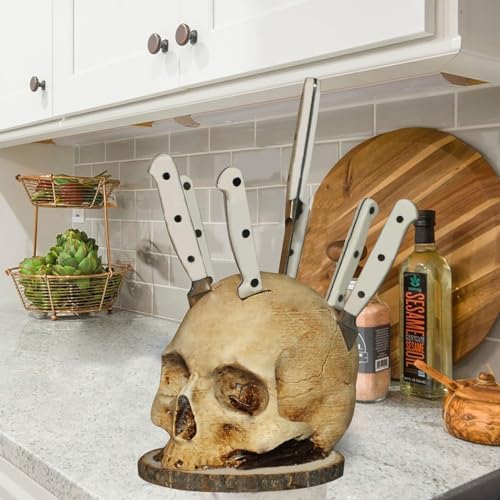 Gothic Spider Halloween Knives Decorative Mulong Skeleton Deck Holder