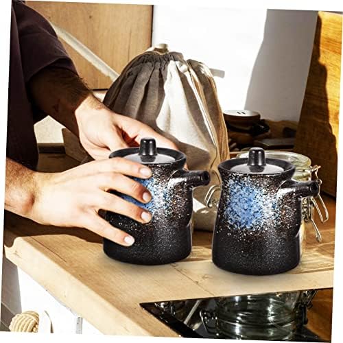 PRETYZOOM4-Piece Imperial Chinese Cookware Set with Oil Vinegar Dispensers