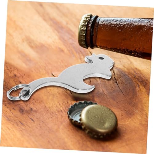 Beverage Bottle Opener with Creative Key Chain Design
