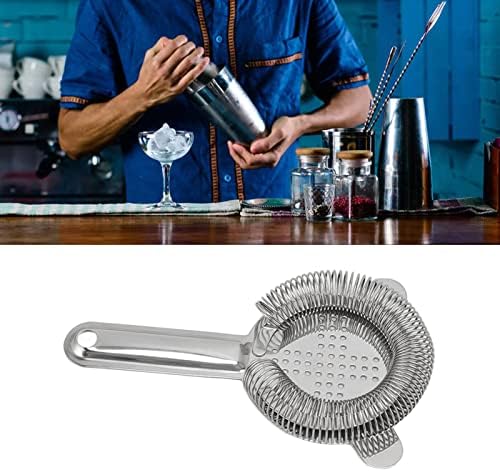 Premium 304 Stainless Steel Cocktail Strainer - Perfect for Home Restaurant Use