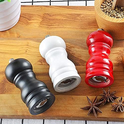 Adjustable Pepper Mill Set for Kitchen Camping Coarse Fine Grind Ergonomic Design
