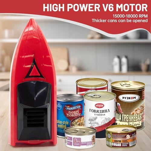 Housiwill Electric Can Opens Smooth Edge for Safe Kitchen Use