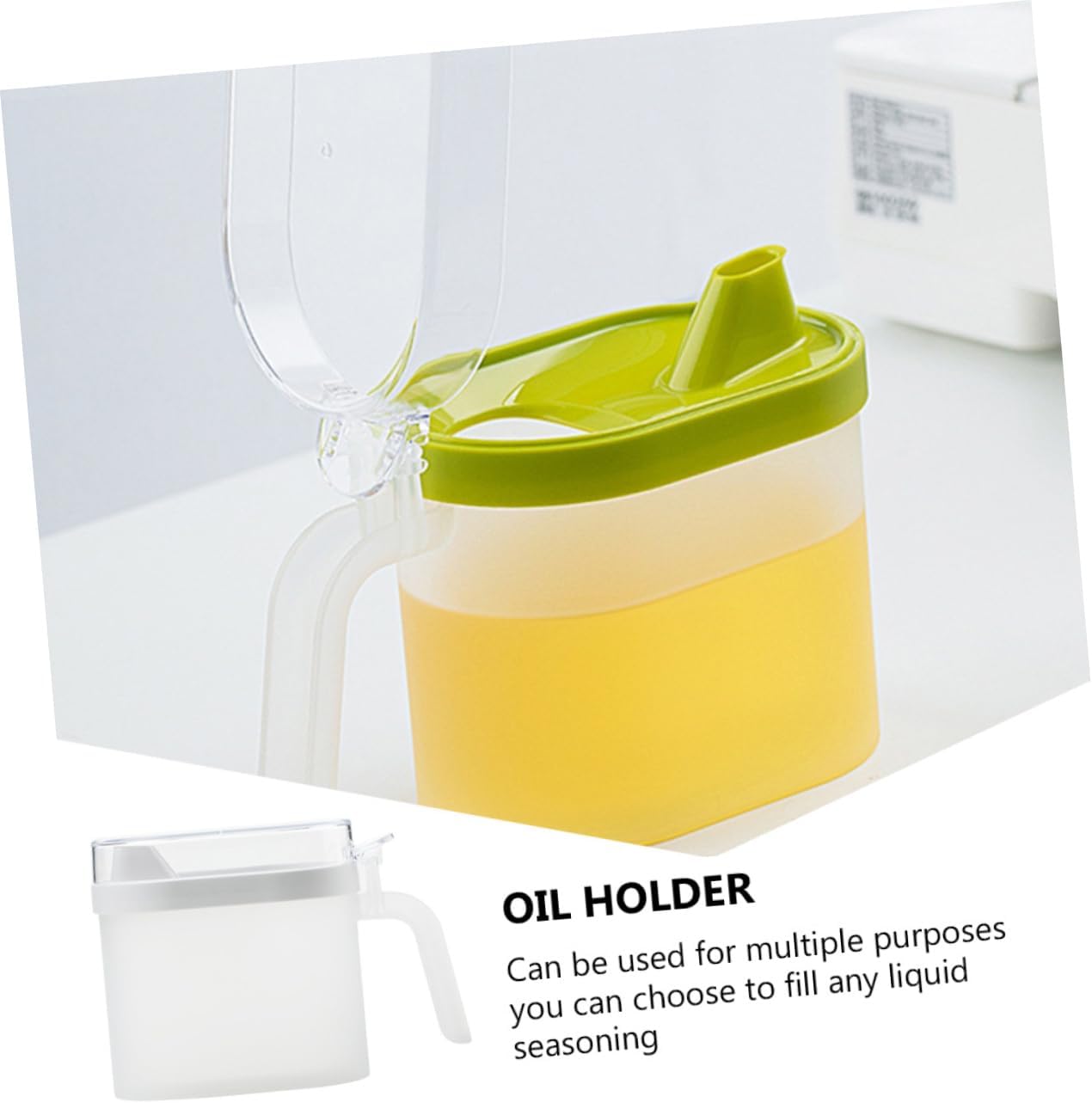 Zerodeko Plastic Oil Can Oil Sprayer Dispenser Time-Saving for Cooking uding