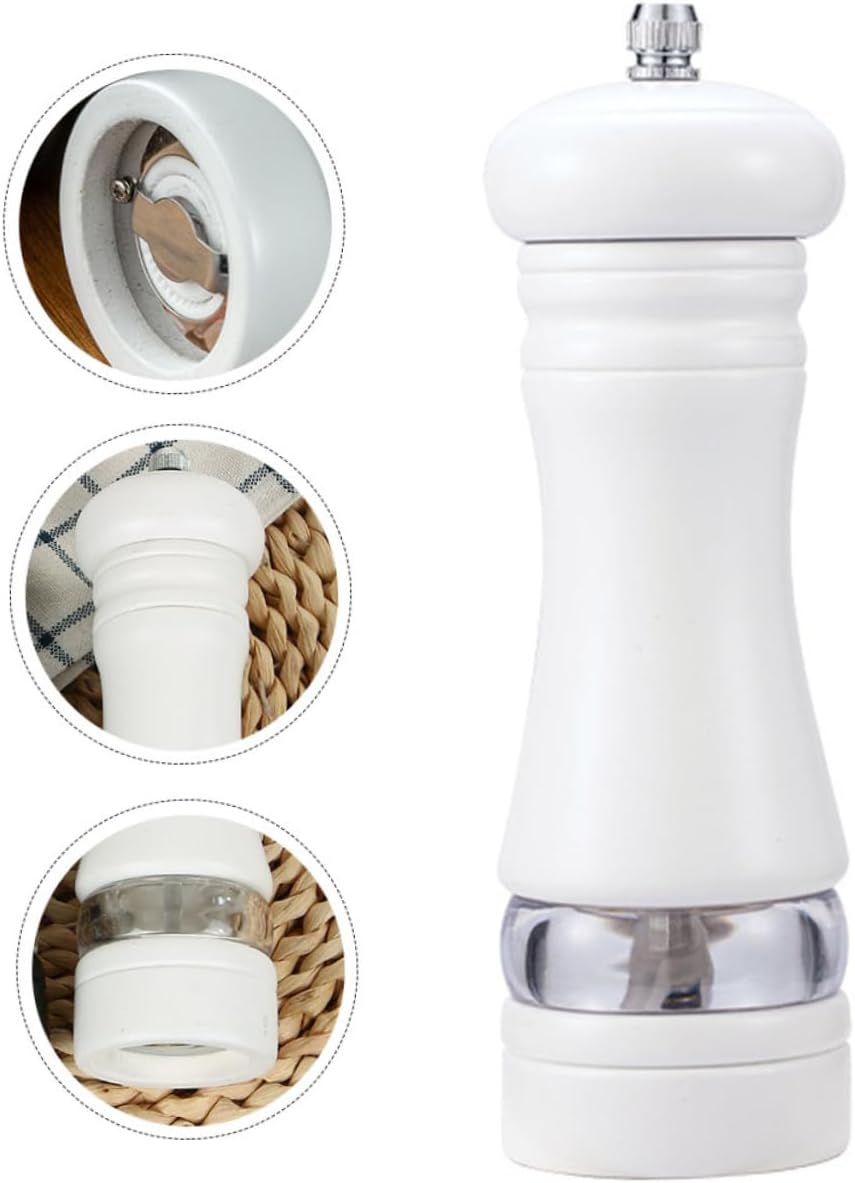 Manual Pepper Mill 6-Inch Set for Sea Salt Shaker
