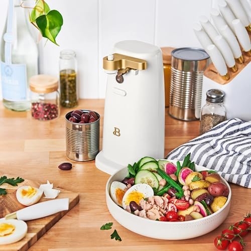 Smooth Electric Can Opener with Sharp Steel Blade for Kitchen Master
