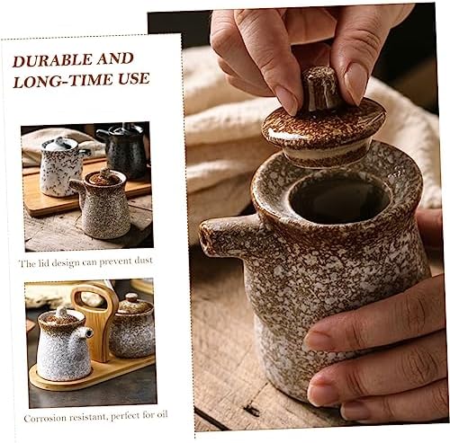 Perfect Oil Dispenser for Home Restaurant Japanese Style Ceramic Pot