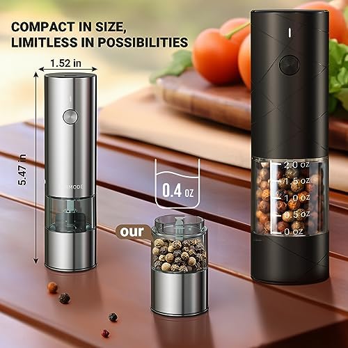 Versatile Salt Pepper Grinder Set