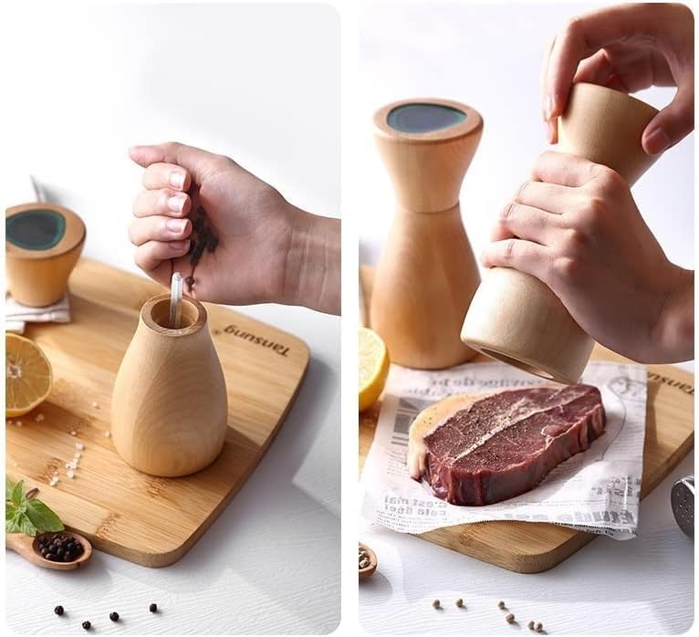 AXFSHJD Salt and Pepper Grinder Small Precision Carbon Steel Rotor