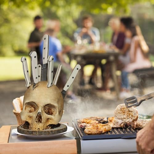 Gothic Spider Halloween Knives Decorative Mulong Skeleton Deck Holder