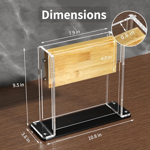NPPLUS Magnetic Knife Block Holder with 2-Sided Magnets for Kitchen Organization