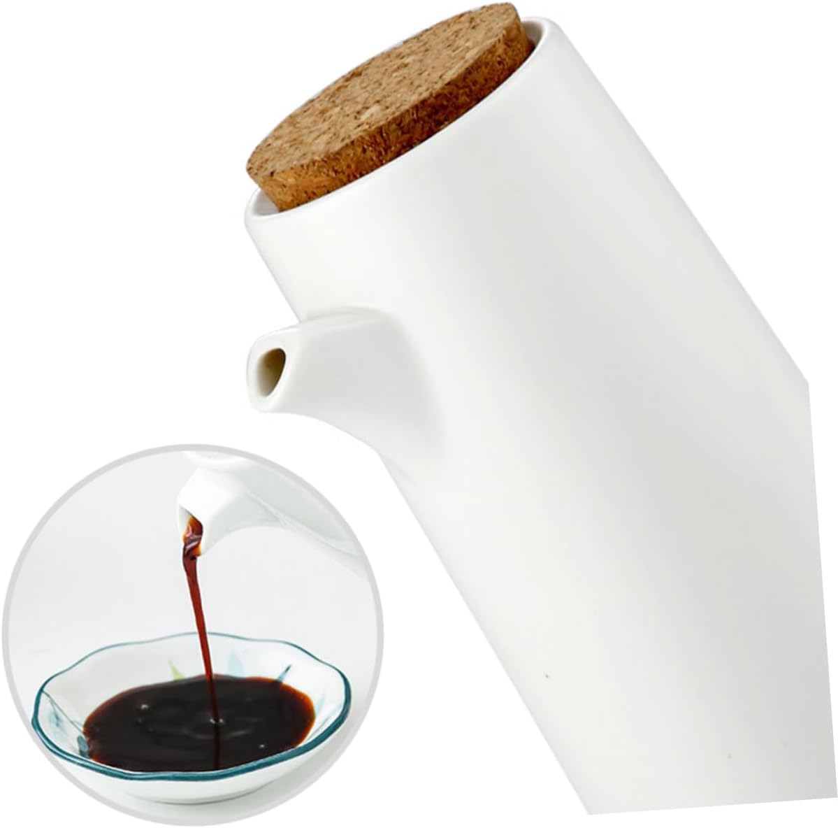 All-In-One Oil Dispenser Set Unique Kitchen Design with Ceramic Bamboo Construction
