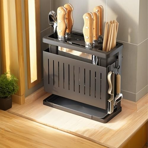 Wall-Mounted Knife Block Holder