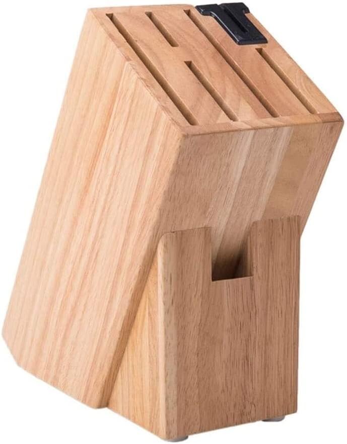 Durable Sturdy Wooden Knife Holder Universal Kitchen Block