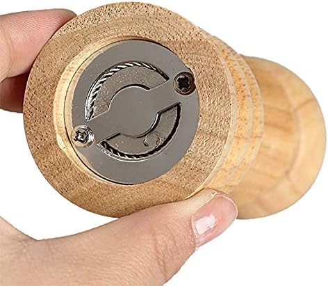 JAJKAFCL Manual Pepper Grinder Wooden Oak 6-Inch Pepper Mill Kitchen Tool