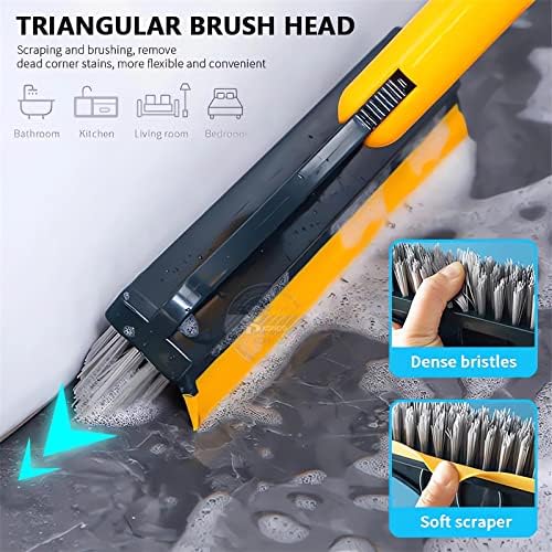 Webahow2 in 1 Floor Scrub Brush with Long Handle