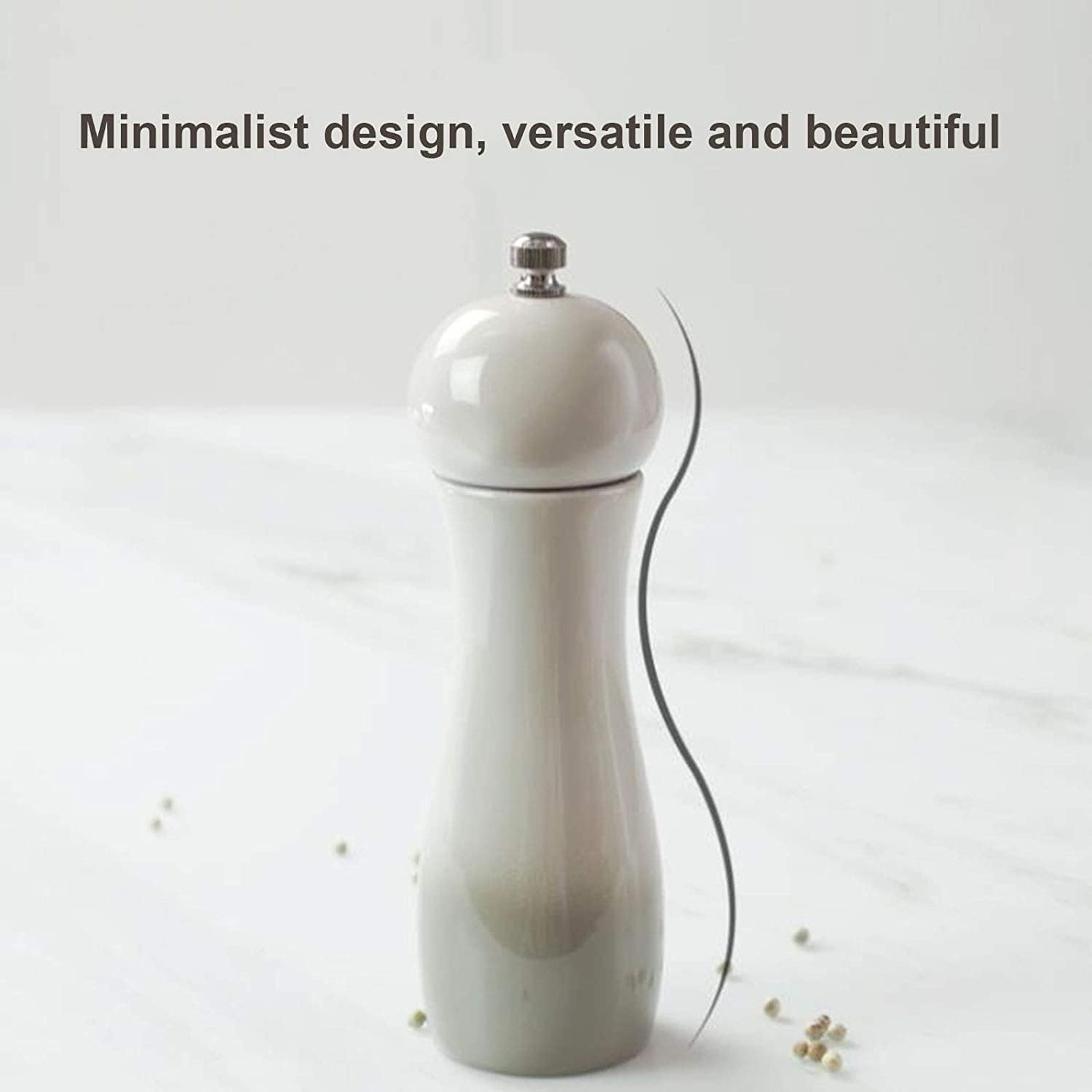 Manual Stainless Steel Salt and Pepper grinder set with adjustable thickness