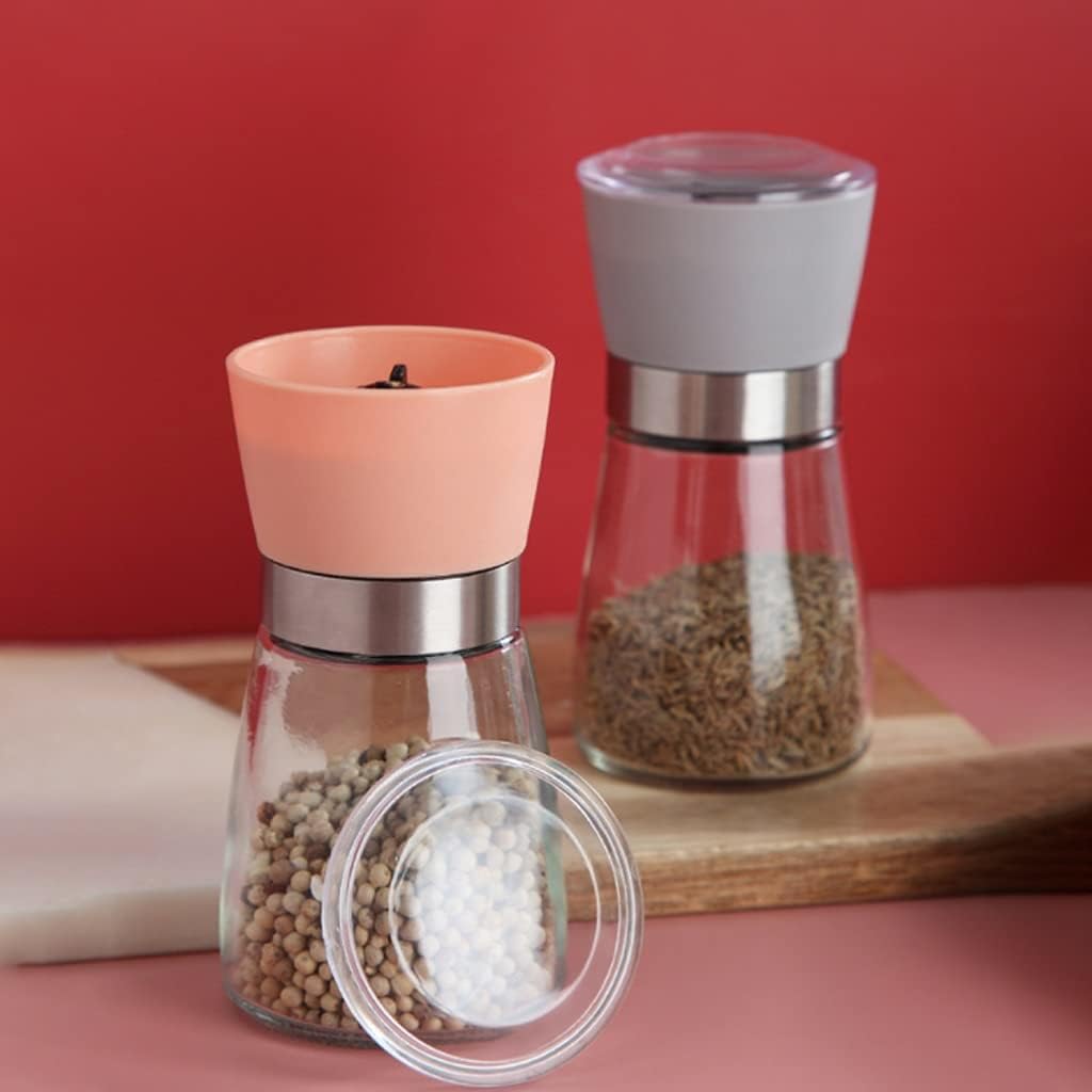 Professional Salt Pepper Mill Set Refillable Durable