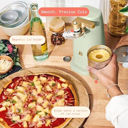 Electric Can Opener with Stainless Steel Blade