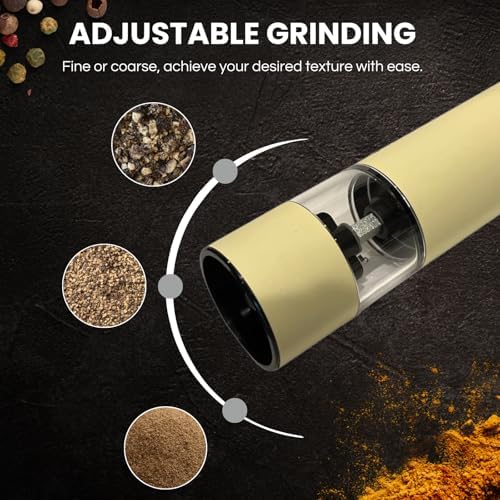 Adjustable and Rechargeable Electric Salt and Pepper Generator Set