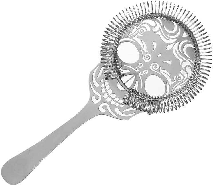 Cocktail Geek Skull Strainer